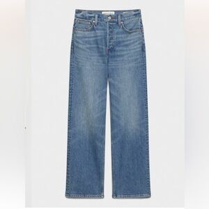 Denim Forum The Arlo Hi-Rise Straight Leg Jeans